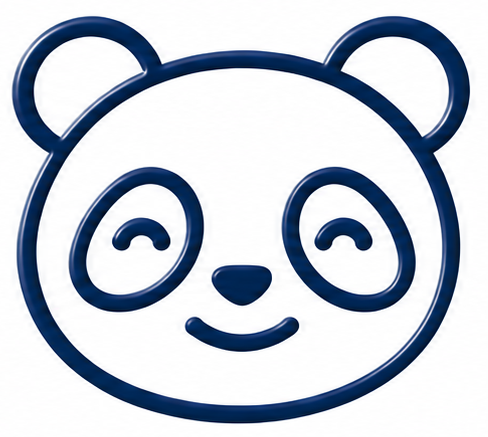 PepPanda smiling panda emblem